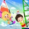 Spielen So cute windsurf couple