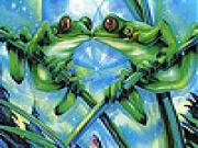 Play Frogs kissing slide puzzle