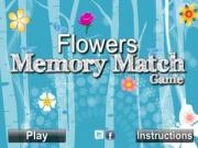 Play Flowers memory match