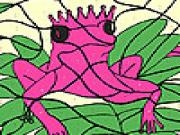 Play Alone pink frog coloring