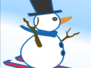 Spielen Snowman skiing