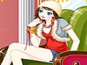 Play Katy on the armchair dress up
