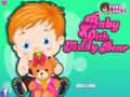 Play Baby with teddy bear