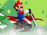 Play Mario motocross snowing