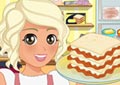 Play Mia cooking lasagna