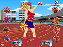 Play Cheerleader girl dress up