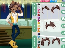 Play Monster high clawd wolf dress up
