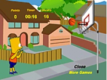 Play Bart simpson basketball