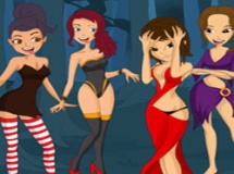 Play Hallowen girl kissing