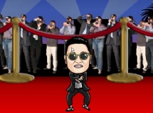 Play Gangnam style in red carpet game