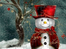 Jugar a Cute snowmen jigsaw