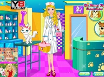 Play Veterinarian barbie dress up