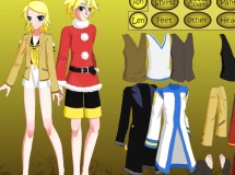 Play Dress up rin and len kagamine