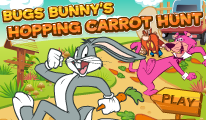 Play Bugs bunny hopping carrot hunt
