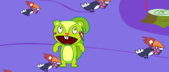 Play Happy tree friends jumping nutty