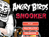 Play Angry birds snooker