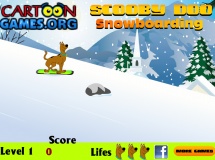 Play Scooby doo snowboarding