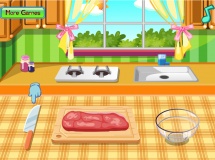 Jugar a Cook lamb and barley risotto