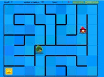 Play Angry birds maze
