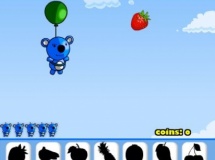 Play Blue panda fruits catcher