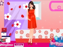 Play Fashionable mom to be dress up