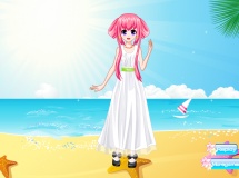 Play Pretty beach wandering girl