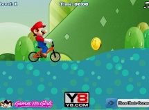 Play Mario riding bike