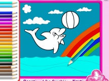 Play Cute dolphin coloring