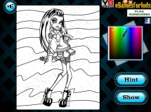 Play Monster high frankie stein coloring