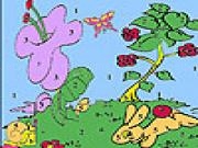 Play Happy spring garden coloring