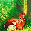 Play Beauty deers family slide puzzle