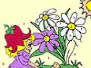 Play Sweet fairy and blossoms coloring