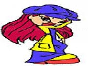 Play Lonely punk girl coloring