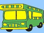 Play Vacation bus coloring
