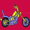 Play Fast harder motorbike coloring