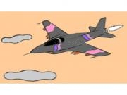 Spielen Jet fighter coloring