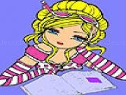 Play Ann at the library coloring