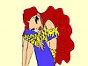 Jugar a Sorrowful little girl coloring