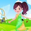Play Kid giong out dressup