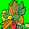 Play Colorful garden vegetables coloring
