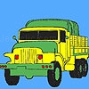 Jugar a Military green trucks coloring