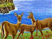 Play Beautiful gazelles slide puzzle