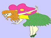 Play Fairy in the garden coloring