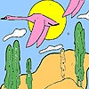 Play Pink storks coloring