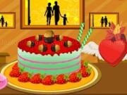 Play Strawberry cake decorations