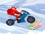 Play Santa claus on bike
