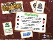 Play Crystal pyramid solitaire