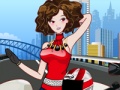 Play Cool girl on motorcycle