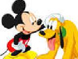 Play Mickey et pluto puzzle slider