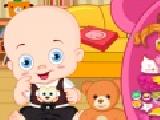 Play Baby with teddy bear